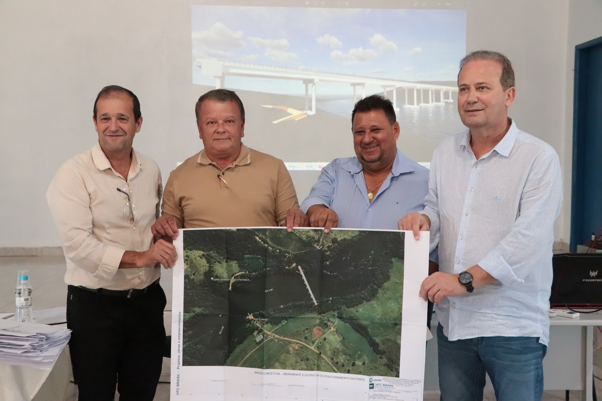 ENTREGA DO PROJETO DA PONTE DE LIGAÇÃO ENTRE JARDIM ALEGRE E GRANDES RIOS !
